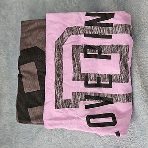 PINK Victoria's Secret Short Sleeve T-Shirts (Variety 2-Pack)